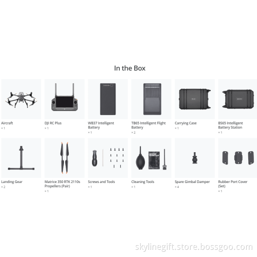 DJI Matrice 350 RTK Drone With 55 Min Max Flight Time Payload 2.7KG M350 RTK with 15km FPV Distance  VS M300 RTK dron